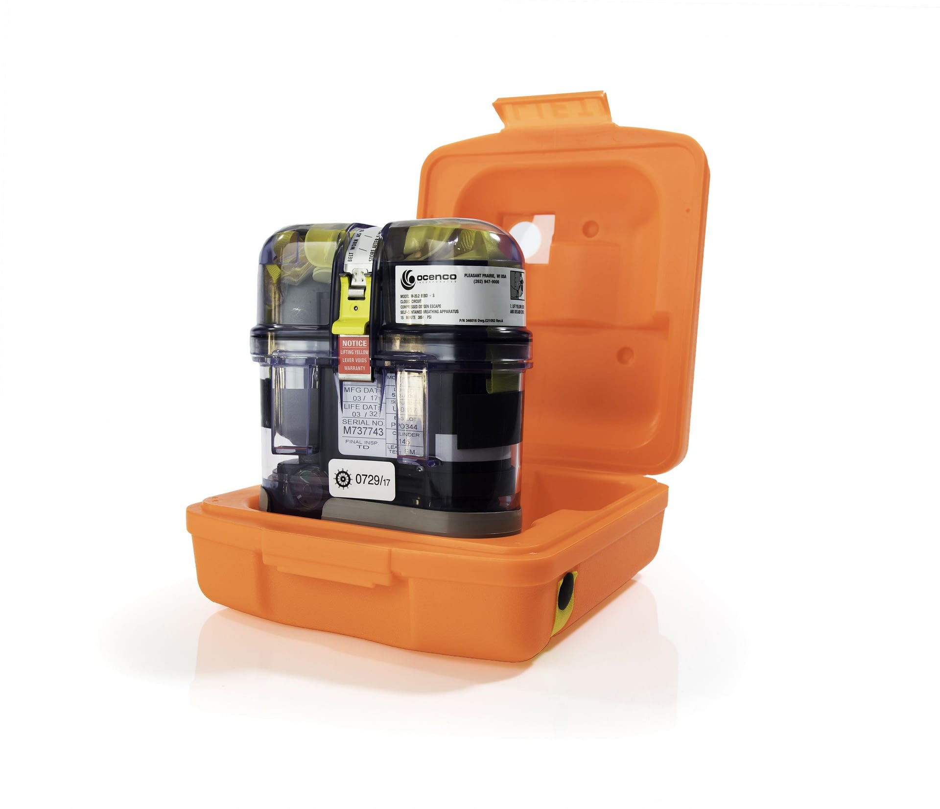 Ocenco Emergency Escape Breathing Device (EEBD) M20.2 with bracket TC/SOLAS